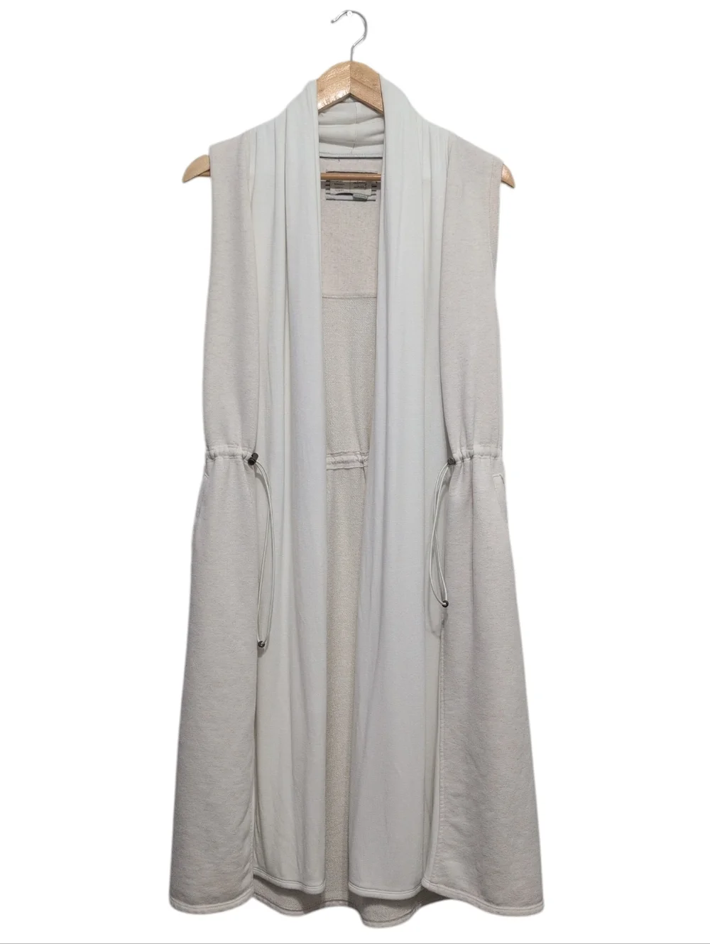 Anthropologie Saturday Sunday Midi Open Waterfall Sweater Vest Duster Sz Medium - Picture 2 of 13